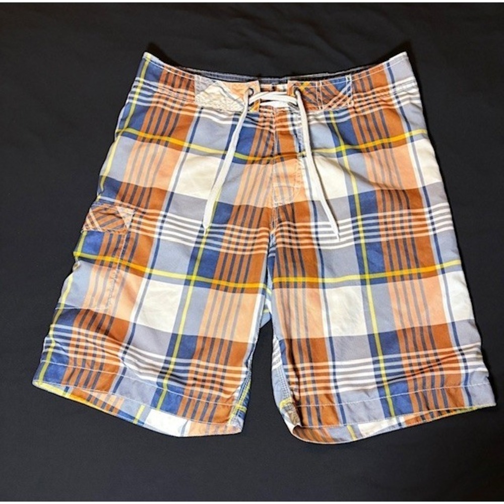 Old Navy Mens plaid board shorts size medium